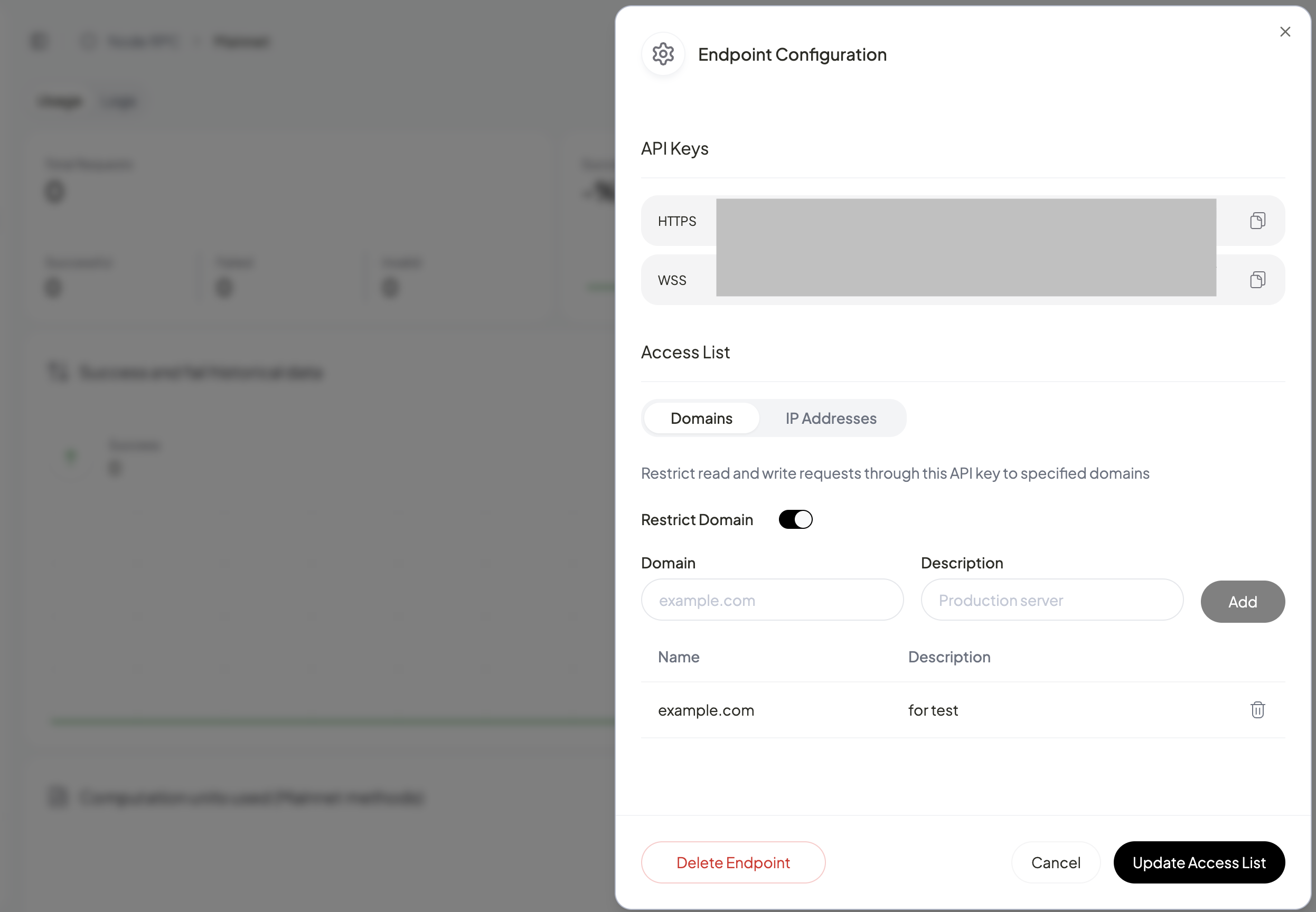 Whitelist domain